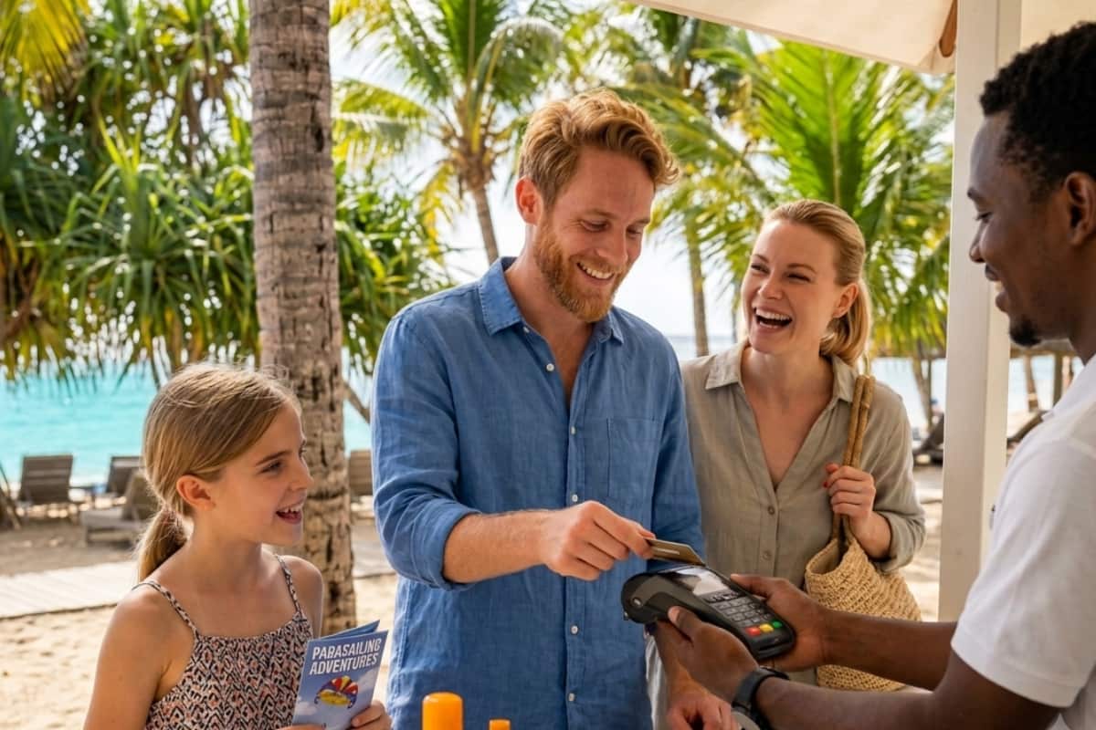 famille vacances paiement étranger