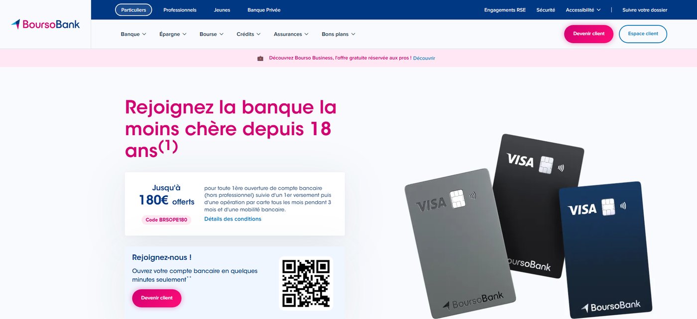Comparatif du service client BoursoBank