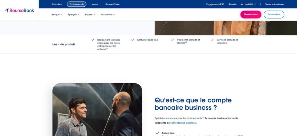 Banque en ligne profession libérale