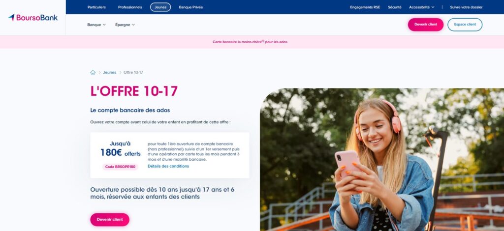 conditions compte bancaire étudiant mineur