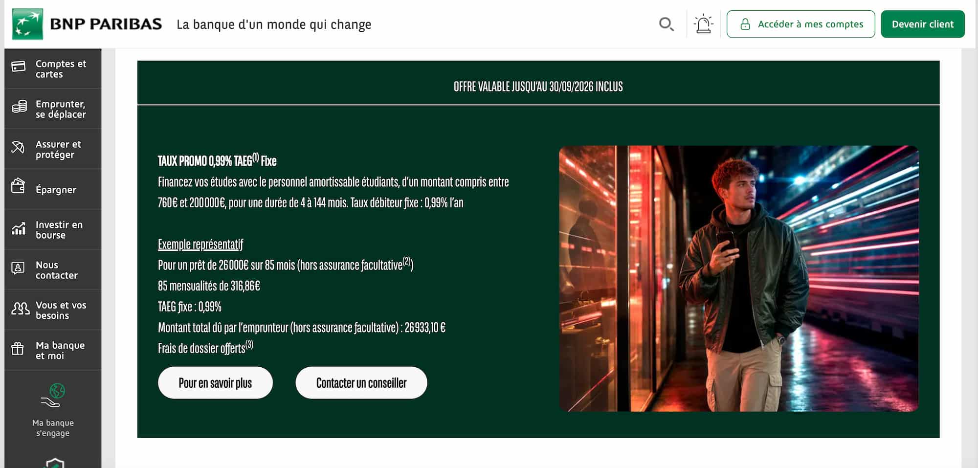 Financer ses études avec le prêt étudiant BNP Paribas
