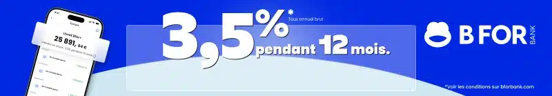 Livret Bfor+ de BforBank : 3,5% pendant 12 mois