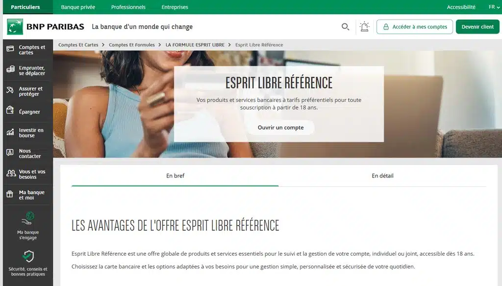 Banque en ligne. 80 euros bnp paribas