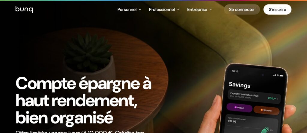Avis bunq épargne bourse et crypto