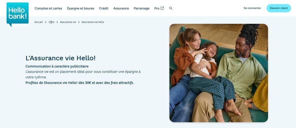 assurance Vie Hello bank!