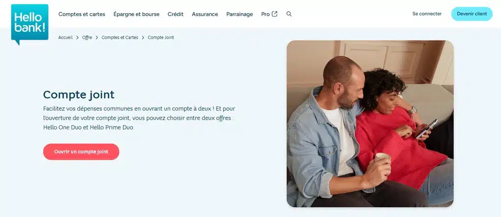 Compte joint Hello bank!