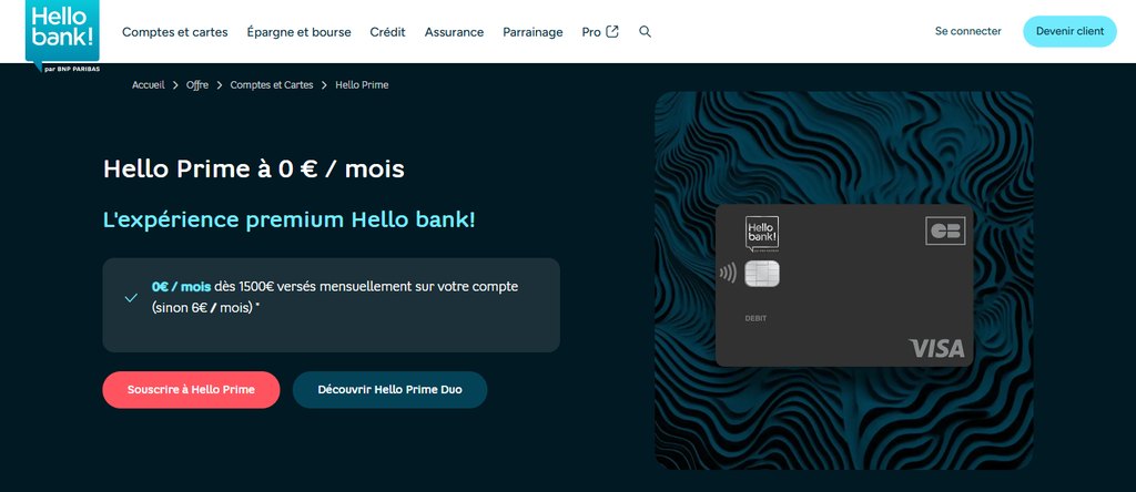Hello prime offre de bienvenue