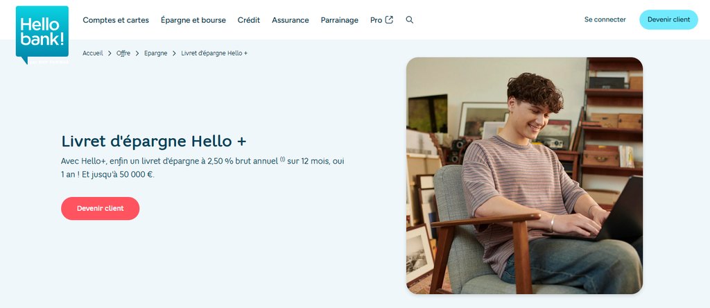 livret bancaire Hello Bank