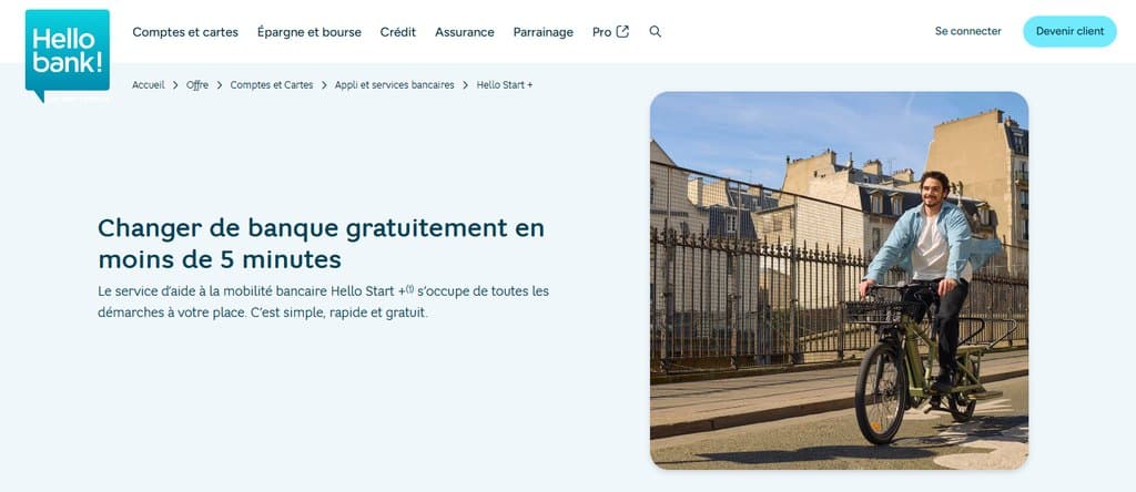 Changement domiciliation Hello bank!