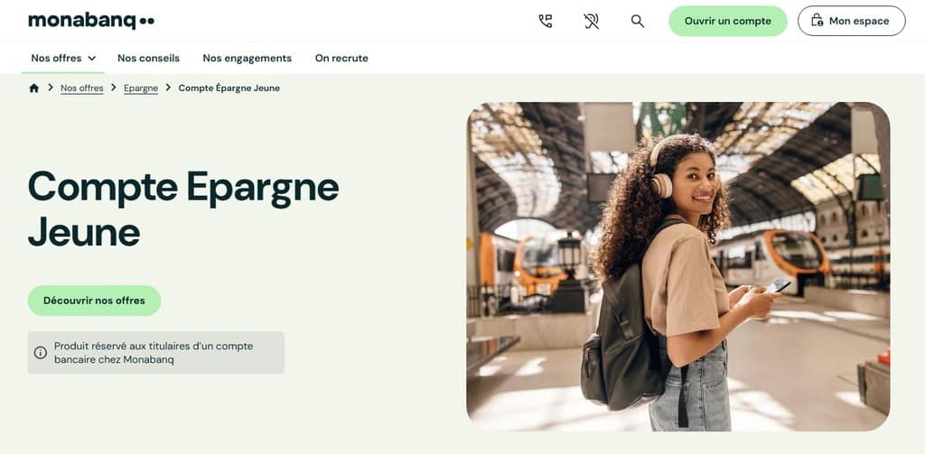 banque en ligne pour mineur