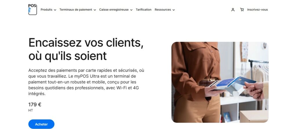 Terminal de paiement mobile avec imprimante