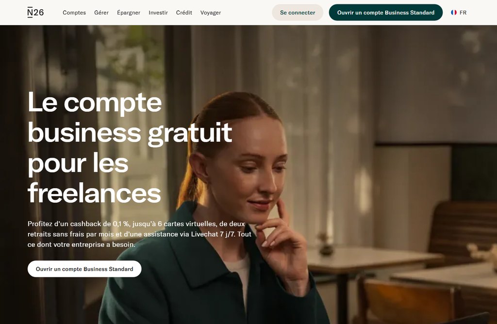 Banques autoentrepreneurs N26 Business