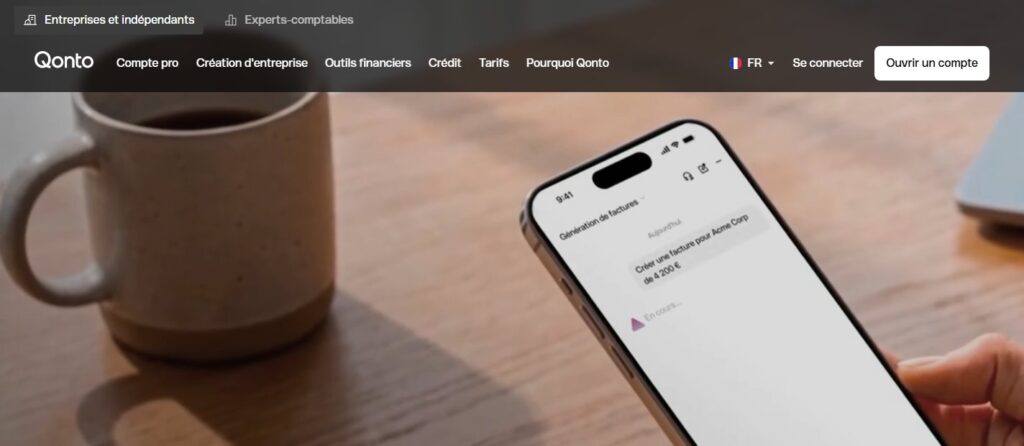 Délai création entreprise compte pro en ligne