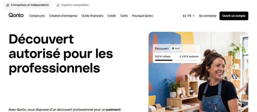 Avis Qonto découvert autorisé et financement