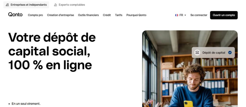 Comment déposer son capital avec un compte pro en ligne