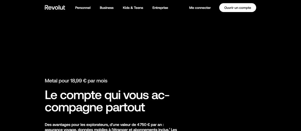 Comment souscrire à Revolut Metal