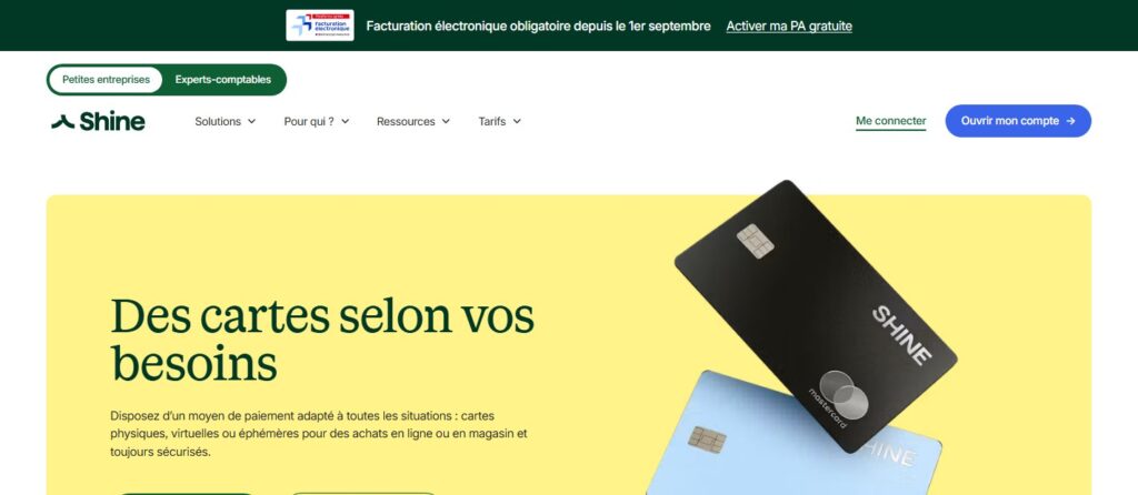 Shine avis carte bancaire