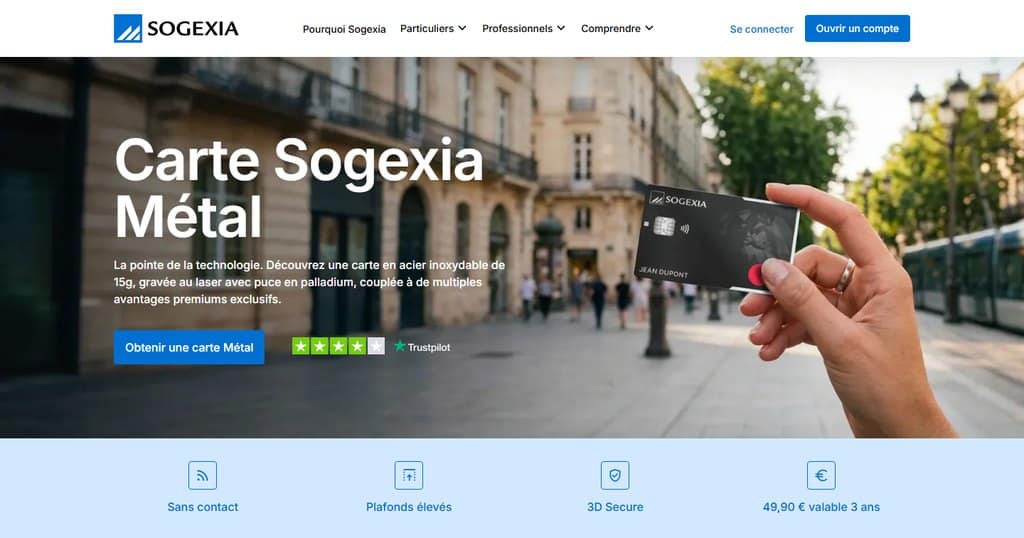 Sogexia carte metal